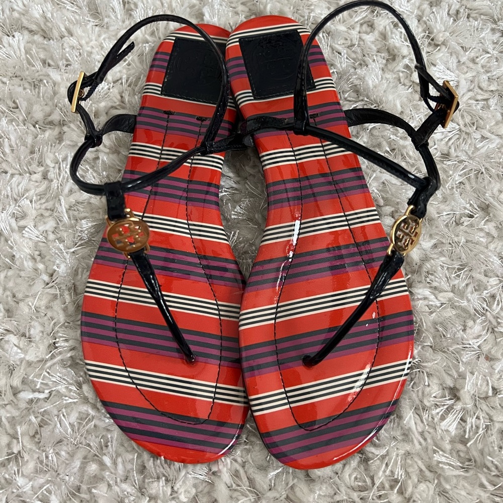 Tory Burch | Striped thong sandals